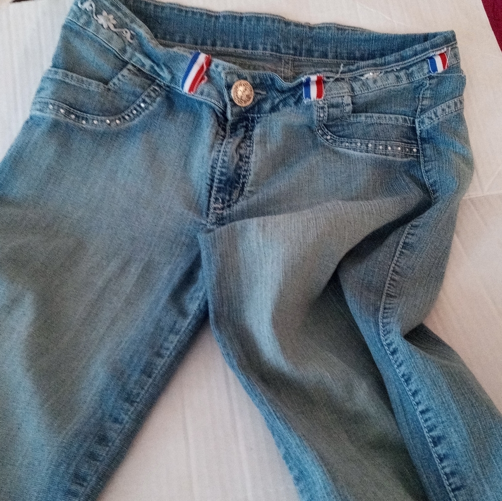 Vintage hi rise boot cut jeans